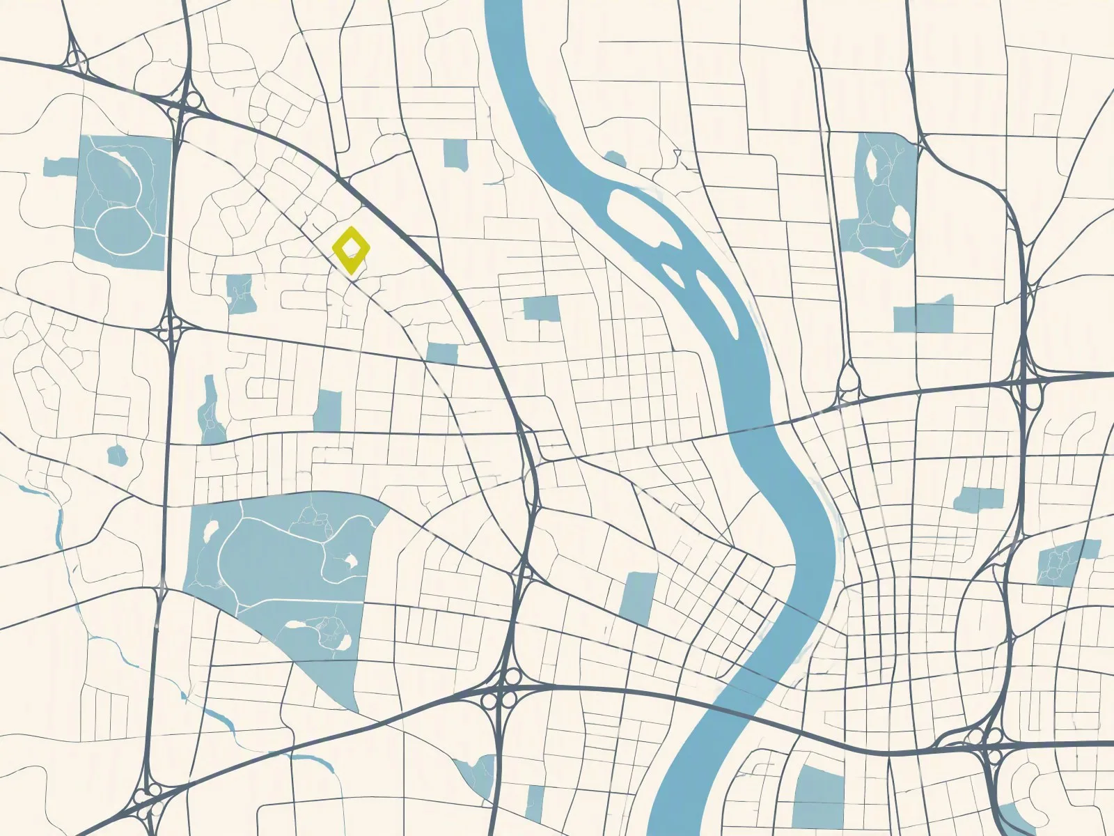 Map showing Merkel Wealth Management's office at 1901 Northwest Boulevard, Upper Arlington, Ohio
